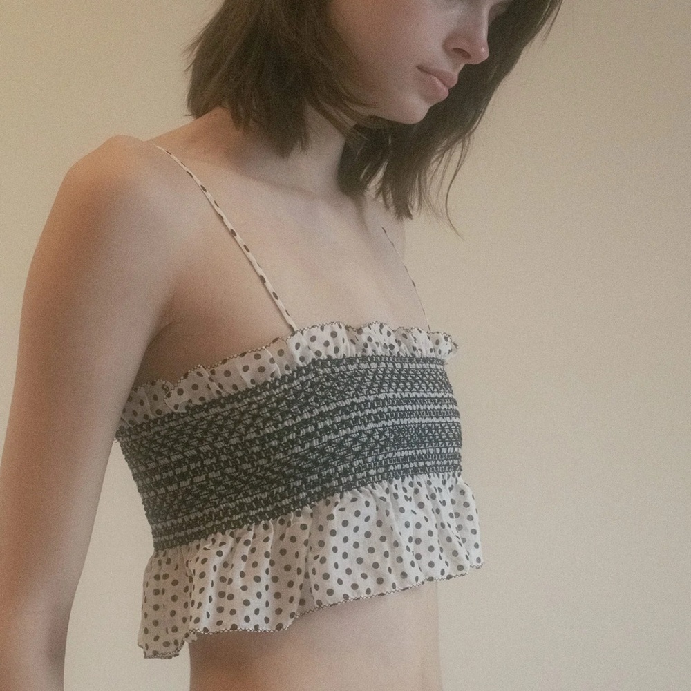 Lisa Marie Fernandez sweet and sexy smocked crop top